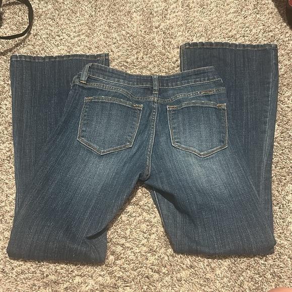 KanCan Hayden Mid Rise Flare Leg Jeans Petite - Picture 6 of 8